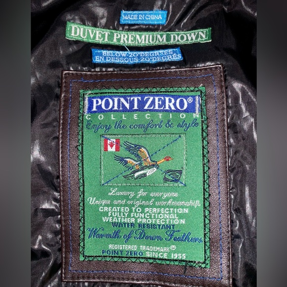 * Point Zero Premium Duvet Down Feather Winter Cold Jacket * Small * Puffer * - Picture 13 of 14